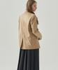 DRAWFIT WOMEN Double-Welt Suede Single Blazer [Ash Cream]