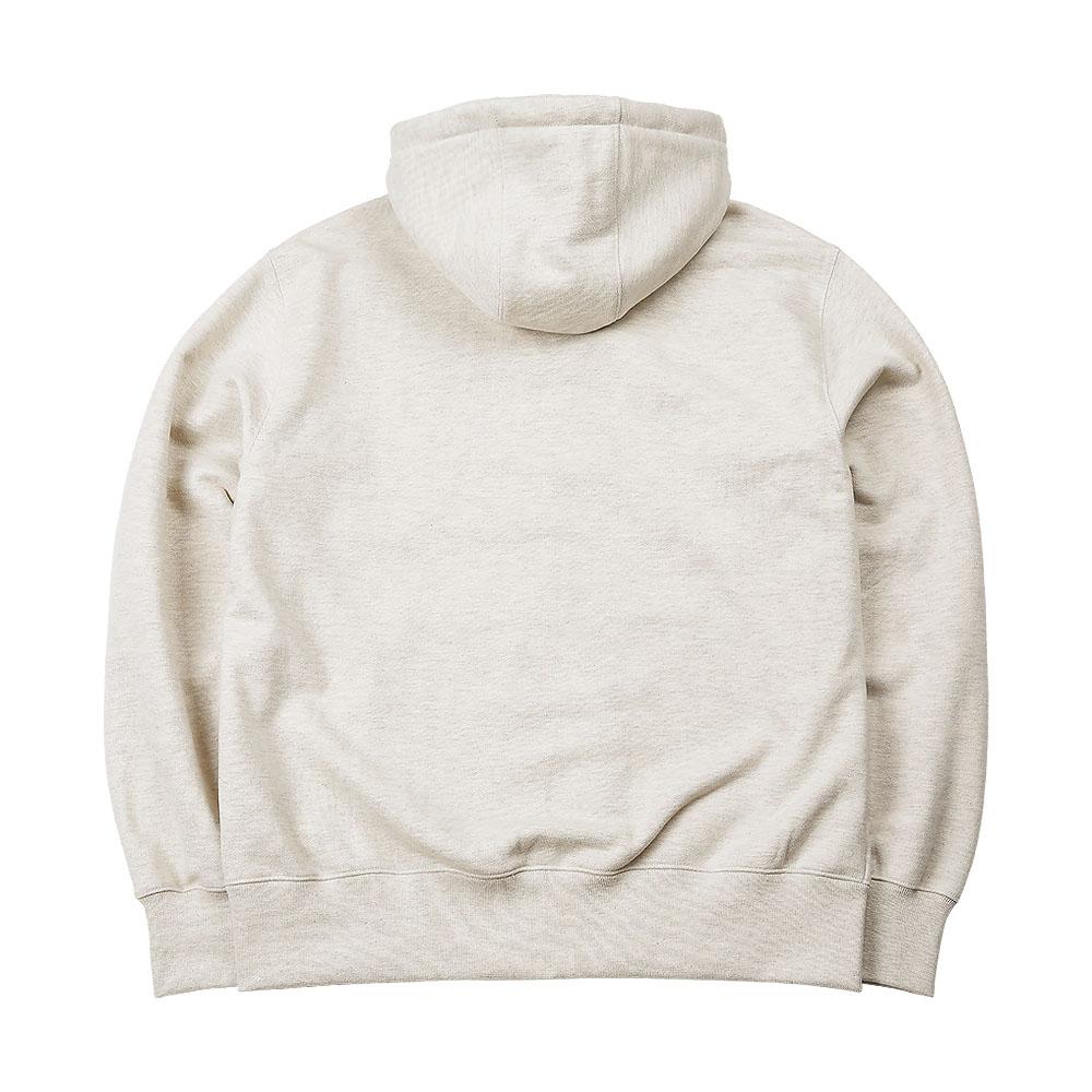 Sortie 2-Way Essential Sweat Hooded Zip-Up (Oatmeal Melange)
