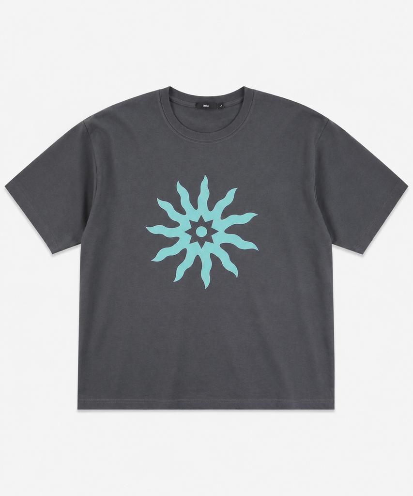 Ousa Solar Bloom Printed Short Sleeve T-Shirt 7 Colors
