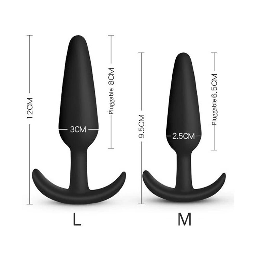 Anal Plug Soft Silicone Anal Butt Plug Stimulator Adult Sex Toys for Men/Women Prostate Massager Anal Trainer