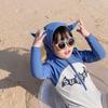 Boys' 2025 Quick-Dry Long-Sleeve One-Piece Swimwear with Sun Protection