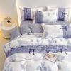 Twill Abraded Thickened Bed Four-piece Set Three-piece Set Bed Sheet Quilt Cover Pillowcase