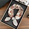 Polka dot silk scarf square scarf high-end new versatile decorative scarf scarf scarf neck cashew flower scarf shawl can be used as a tube top