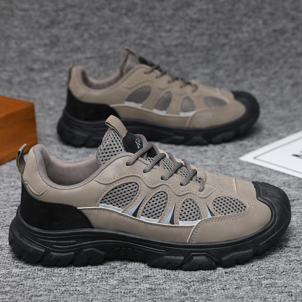 Casual Sports Shoes Platform-soled Versatile Breathable Outdoor Tooling Shoes Men's Hiking Hiking Shoes Men