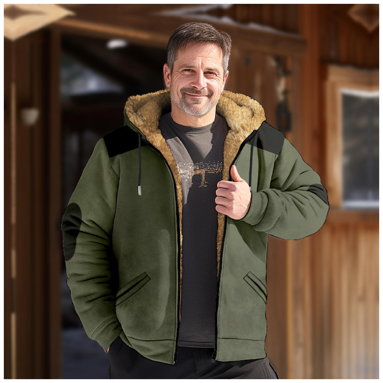 

Мужская зимняя куртка с принтом, мужская повседневная куртка с капюшоном на молнии XXXXL зелёный