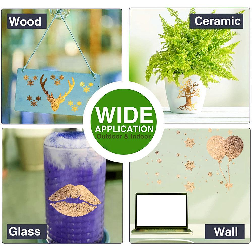 Chrome Meridian Texture Printed Adhesive Craft Vinyl Gold Silver Red Sheet Make Signs Graphics to Cup Glass Decor DIY for cut