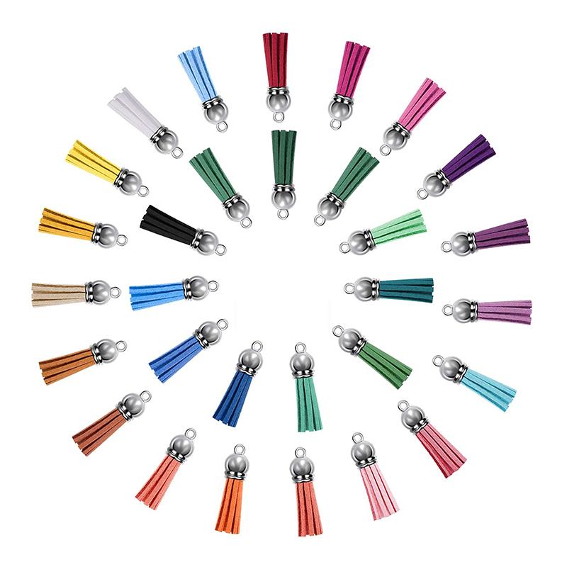 

200pcs Acrylic Keychain Blank Set Polished Edges Metal DIY Keychain Blanks with Coloured Tassels Eye Screws Silver срібний