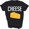 Funny Matching Macaroni and Cheese Halloween Costume Unisex Shirt Gift Women Men T-Shirt (Black;2XL)