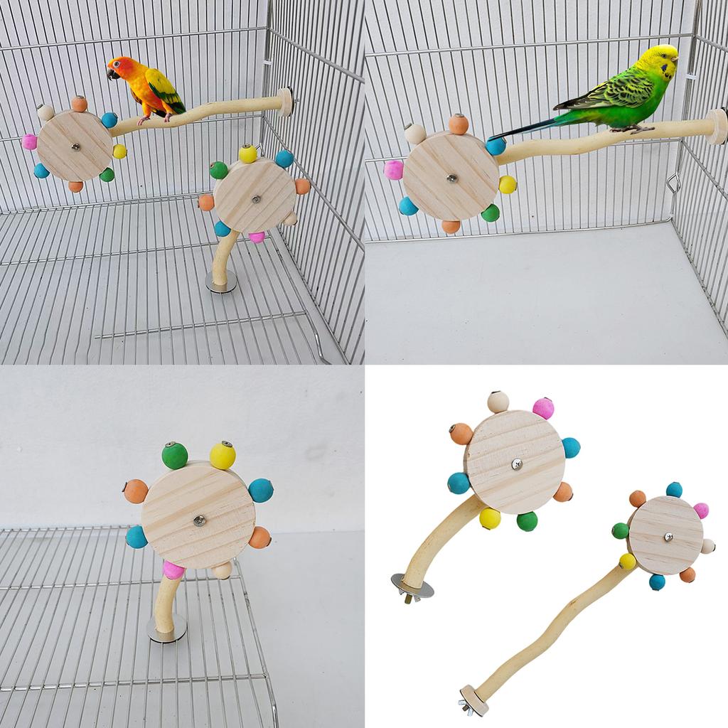 Bird Perch Nature Molar Stand for Parrots Conure Supplies Budgies Grinding Scratchers for Small Medium Parrots Toy