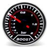 12V 52mm Racing Car Gauge 12V LED Smoke Len -1~0~2 BAR Turbo Boost Gauge Tachometer Water Temperature Meter Oil Pressure Gauge