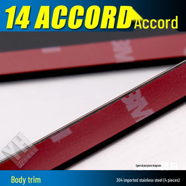 Stainless Steel Body Trim for 9th and 9.5th Gen Accord (2014-2016 Models)