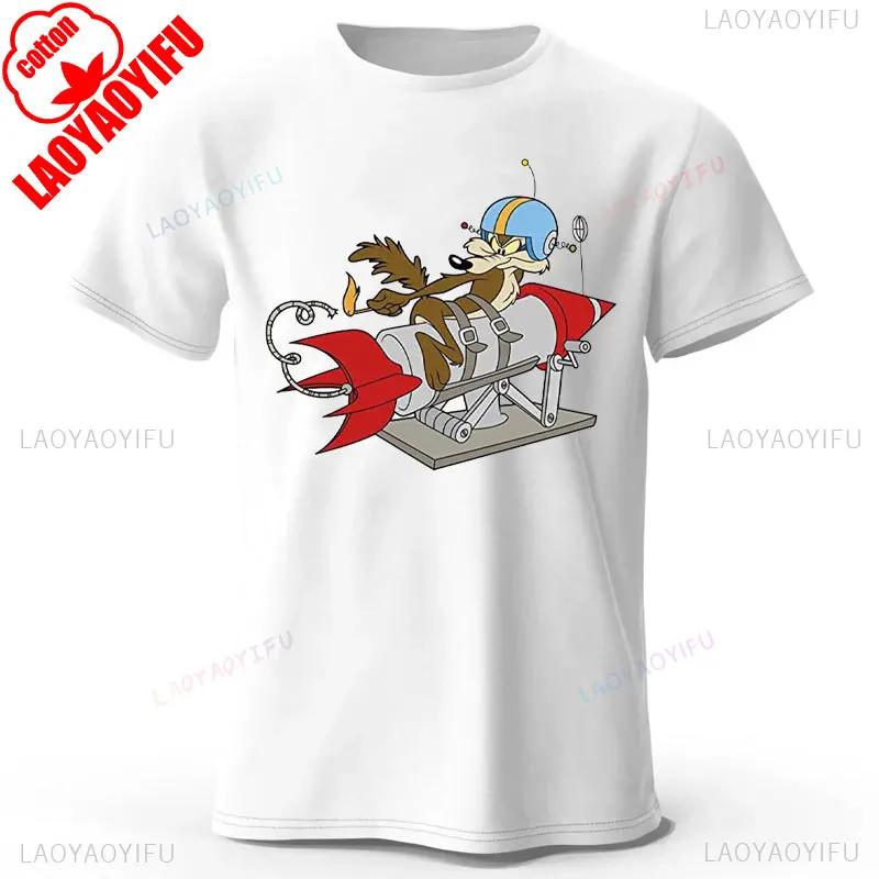 Grafická trička Wile E Coyote Pánská Dámská Y2K Manga Streetwear Topy Anime Oblečení Móda Harajuku Estetické Ležérní Tričko Camisetas