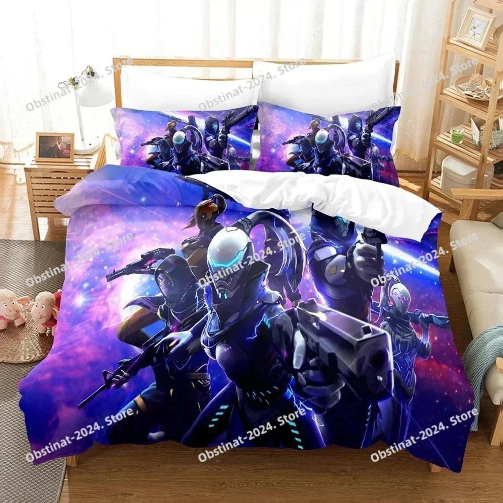 Free Fire Game Battlegrounds Bedding Set Printed single Comforter Quilt Bed Duvet Cover Pillow Case 3 Pieces Set Kids Adult Size