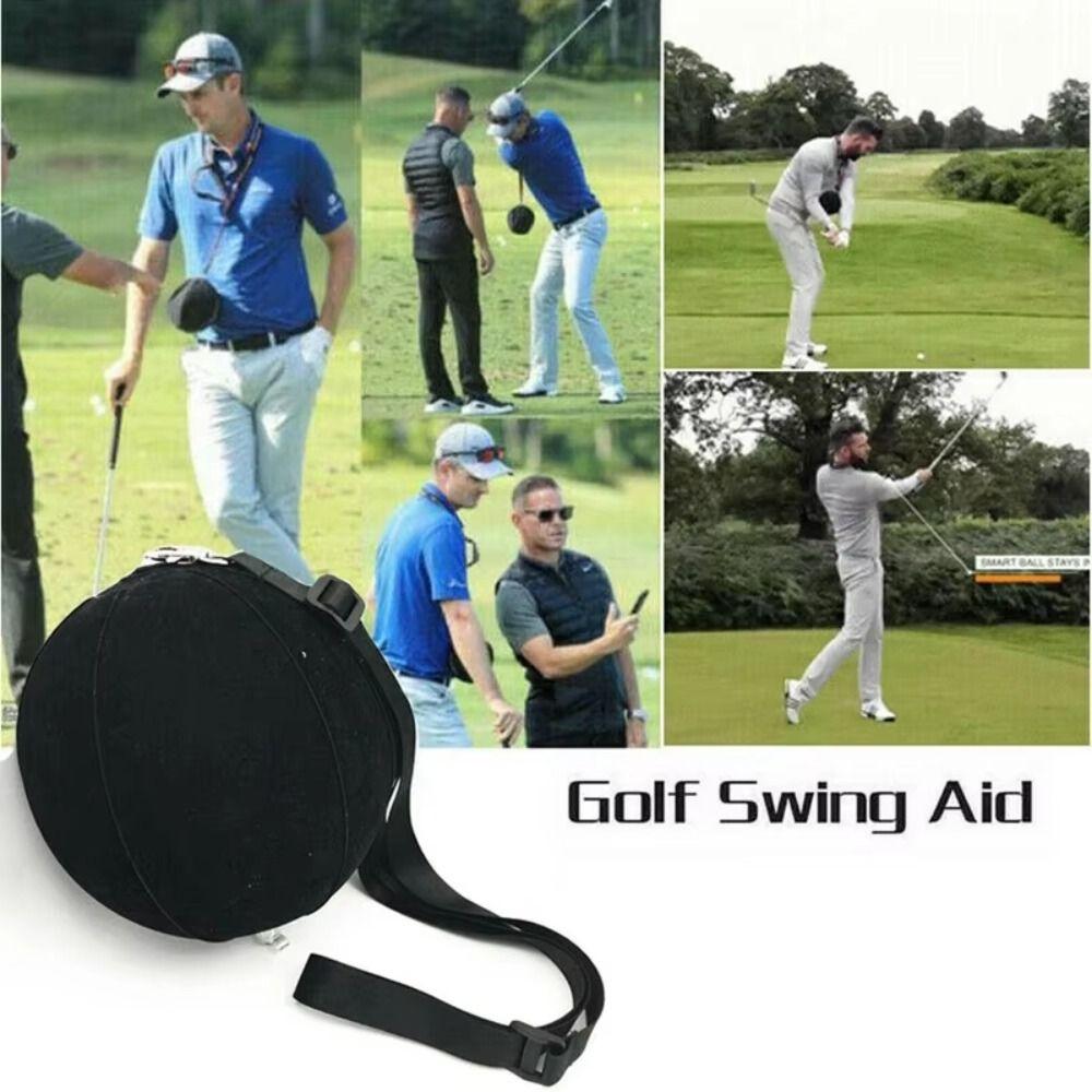 Air Pump Smart Impact Ball Adjustable Lanyard Golf Training Aids Posture Training