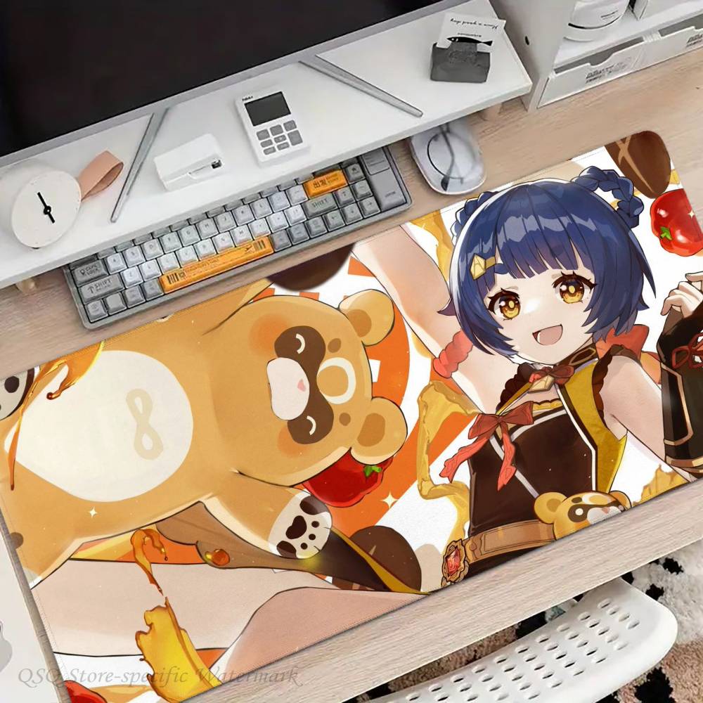 Mao Xiangling Anime Genshin I-Impact Game Mousepad Non-slip Suitable For Office Computers Laptops E-sports Game Desk Mats XXL K