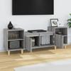 821194 vidaXL TV Cabinet Sonoma Grey 160x35x55 Cm Engineered Wood