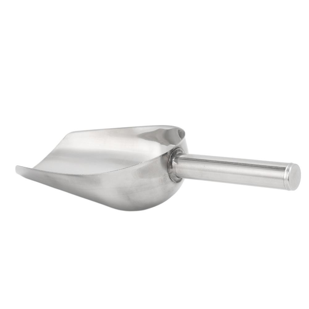 Stainless Steel Pet Food Scoop Food Grade Smooth Edge Cat Food Scoop Polished Surface Durable Dog Food Scoop Pet Food Storage