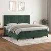 Maison Exclusive - Lattenrost und Matratze Dunkelgrün 200x200cm Samt