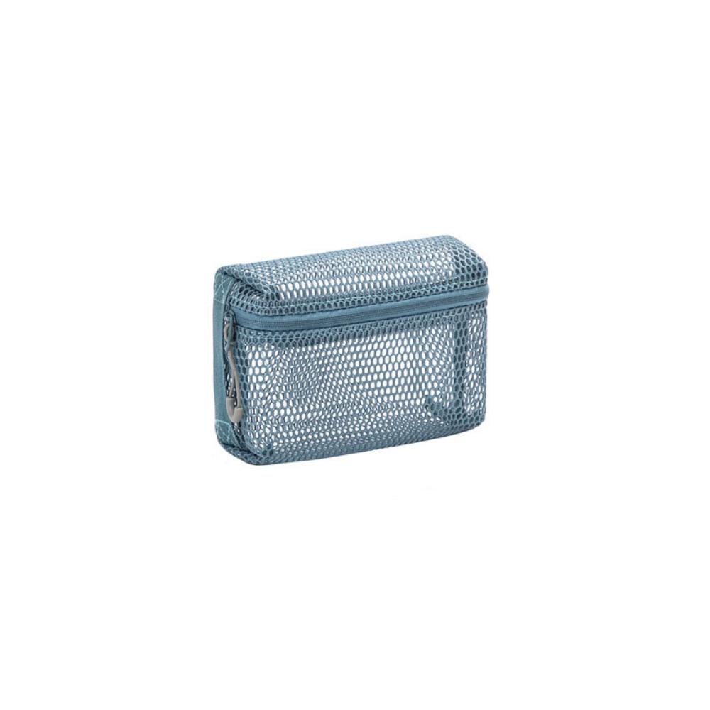 

Multipurpose Mesh Makeup Bag Visible Nylon Storage Pouch Breathable Mesh Cosmetic Bag Outdoor Blue S