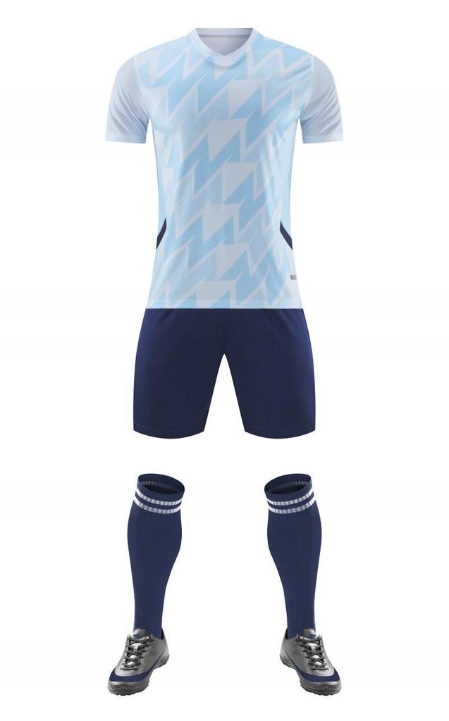 Short Sleeve Football Uniform Set Competition Training Team Uniform Adult Football Jersey Men'S And Women'S Suit Quick Dry Breathable 8022