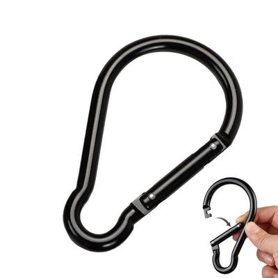 Aluminum Alloy Lock Ring Carabiner Hooks Gourd Shape Non-locking Design Large Hiking Camping Carabiner Quick Link Carabiner Hook