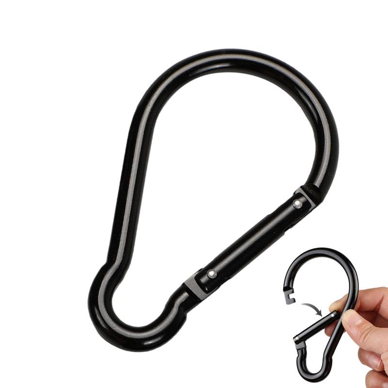 Legierung Lock Ring Karabinerhaken Kürbisform Nicht-verriegelndes Design Großer Wander-Camping-Karabiner Schnellverbindungs-Karabinerhaken