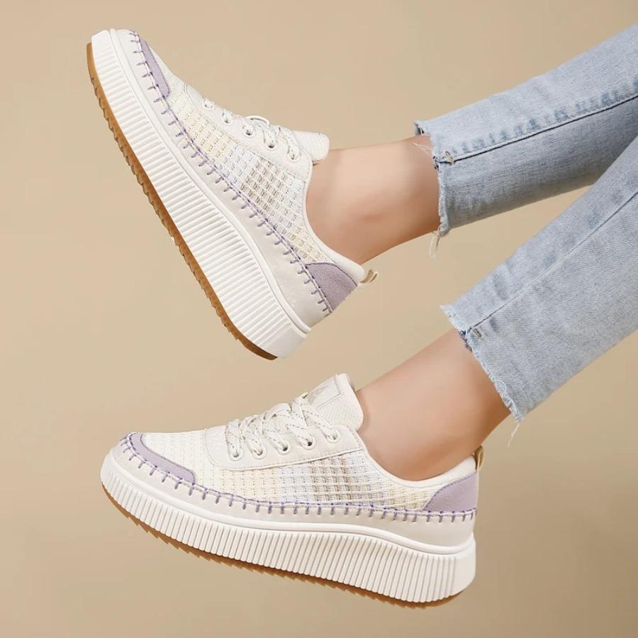 2025 Women's Shoes 2024 New Fashion Casual Trend Sports Versatile Plus Size Color Thick Soled Casual Board Shoes Women Sneakers