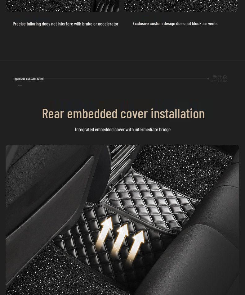 Honda Fit Carpet-Style Floor Mats with Embedded Door Sill Design