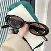 New Small Frame Oval Shape Sunglasses Women Brand Designer Fashion Sun Glasses Men'S Outdoor Hip-Hop Eyewear Uv400