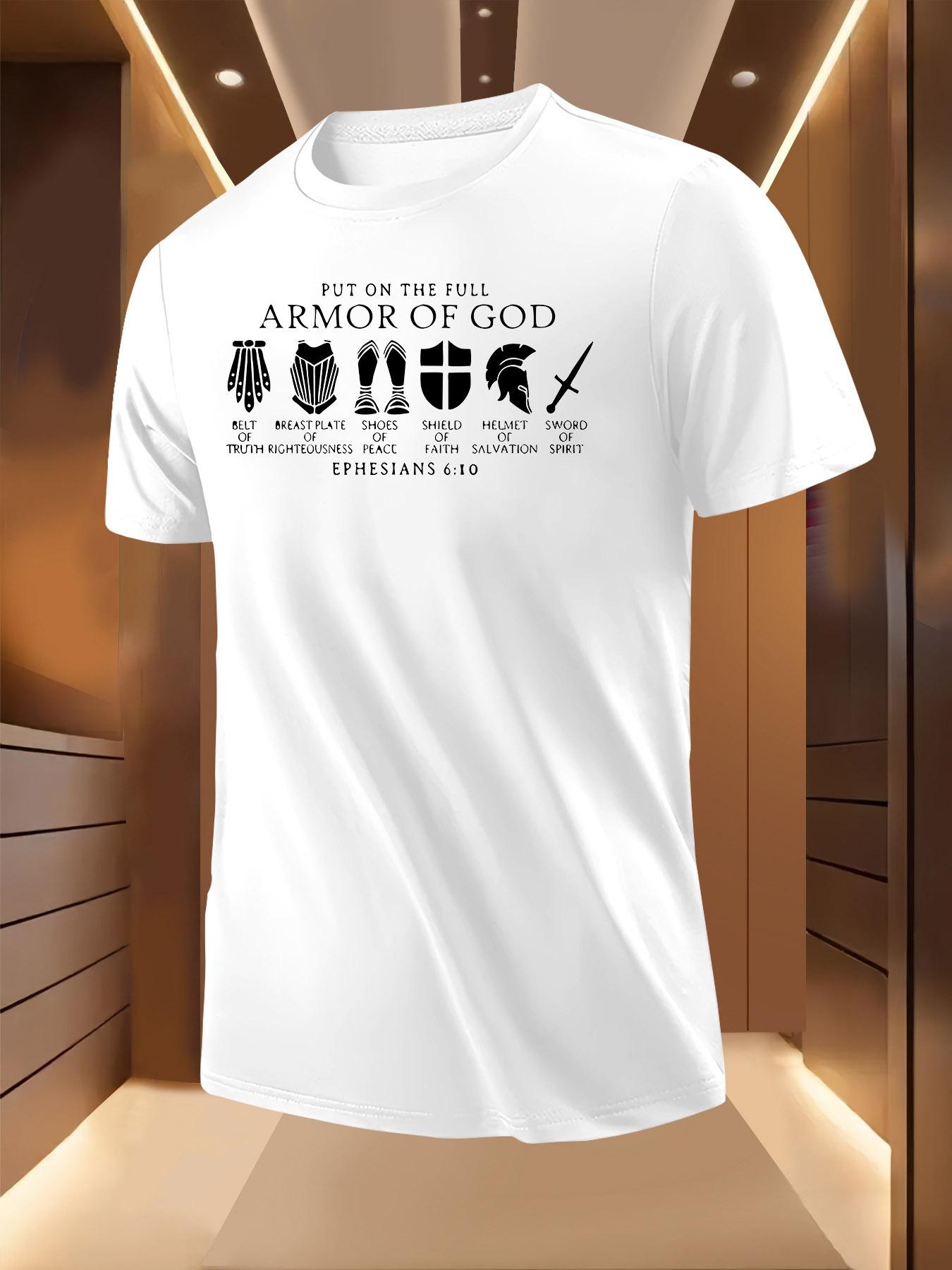 Armor of God Graphic Tshirt - Breathable Lightweight Poly... M