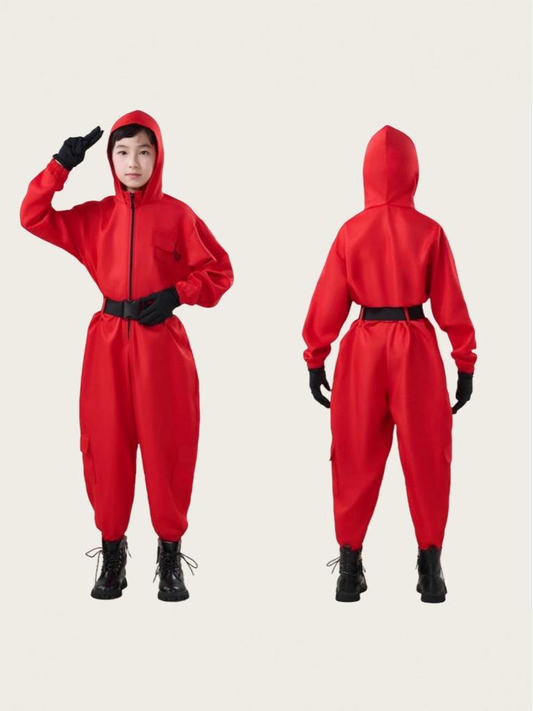 Children's Money Heist Dalí Jumpsuit Halloween Cosplay Costume