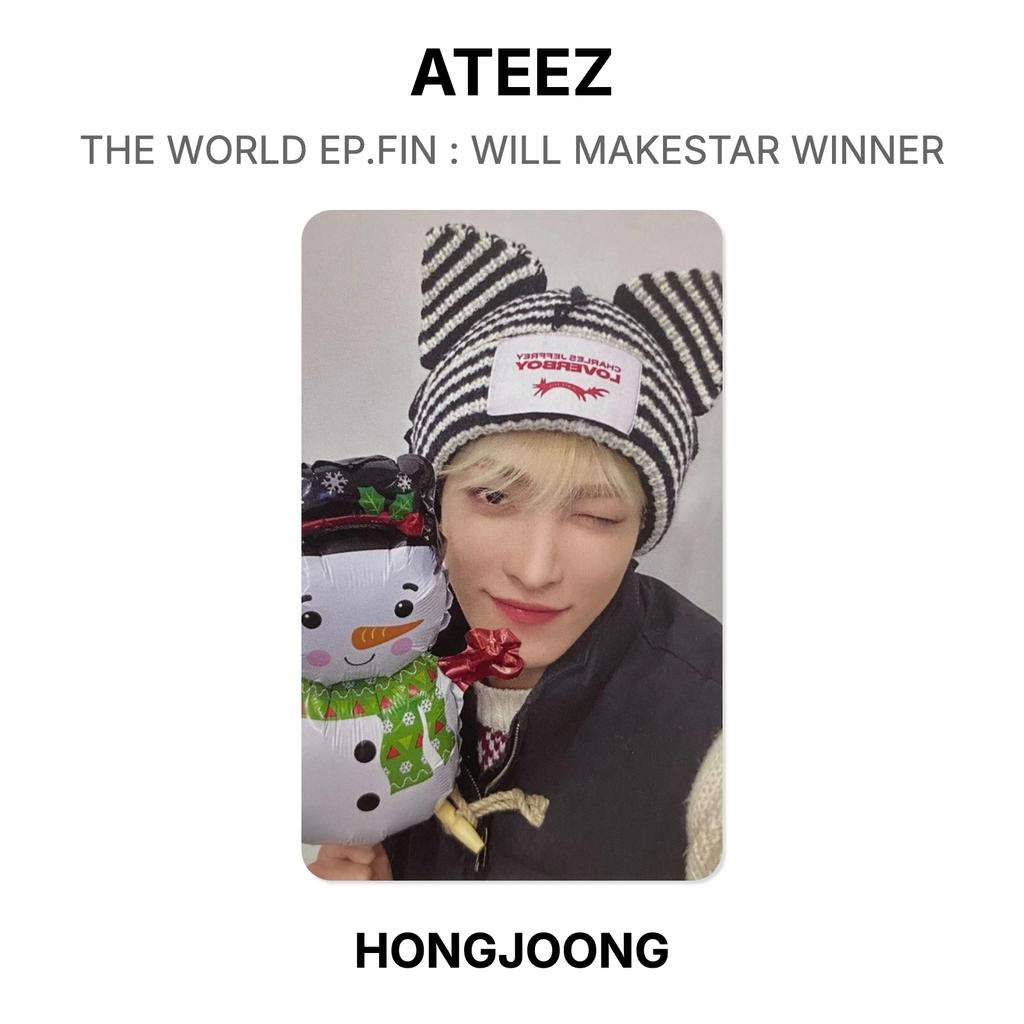 ATEEZ THE WORLD EP.FIN : WILL MAKESTAR WINNER Official Photocard