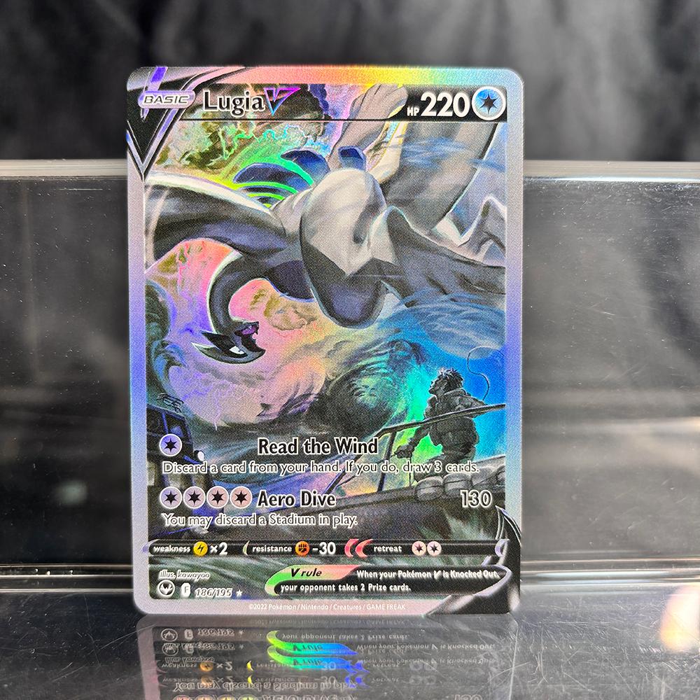 Holografische Spiel-Sammelkarten PTCG Proxy-Karten Glurak Pikachu Mew EX Einzelkarten PKM Folienkarten Gengar VMAX Skyridge (SK)