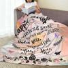 Birthday-themed blanket, a gift bearing birthday wishes, inspirational-themed blanket as a present, Soft Flannel