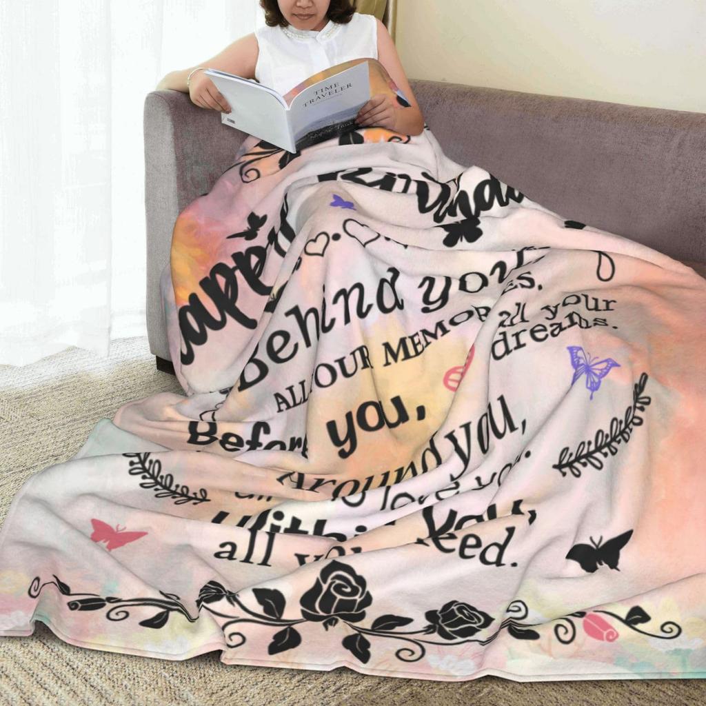 Birthday-themed blanket, a gift bearing birthday wishes, inspirational-themed blanket as a present, Soft Flannel