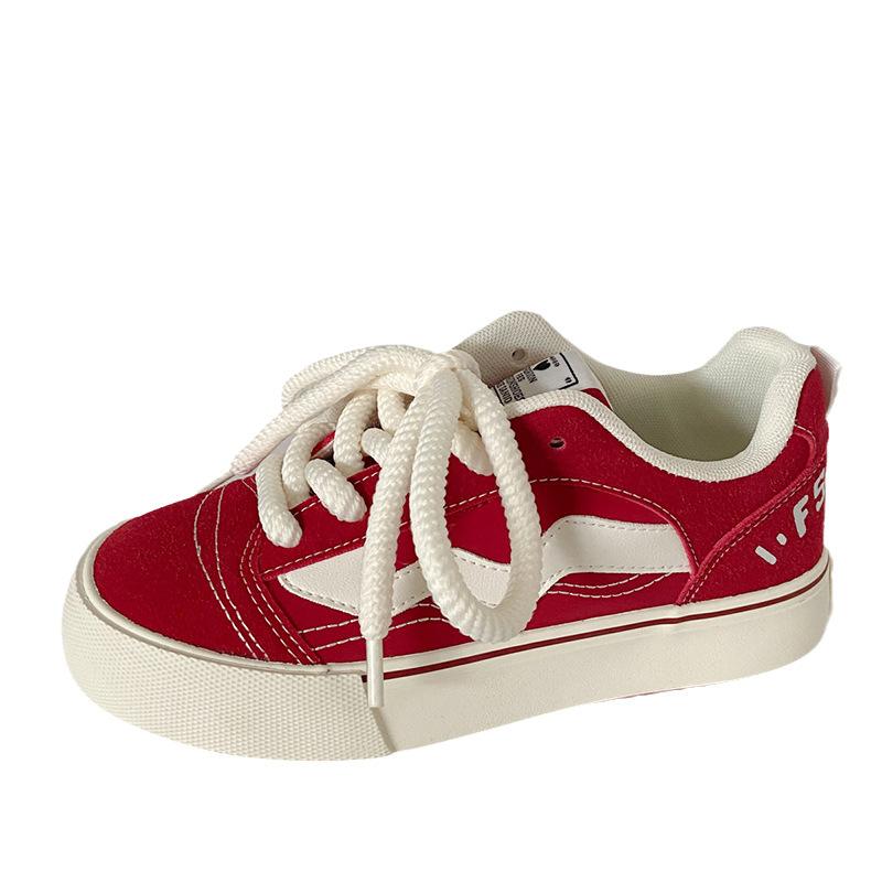 H1209 Hong Kong style retro bread shoes women's autumn new 2025 popular chic versatile ins tide college style board shoes