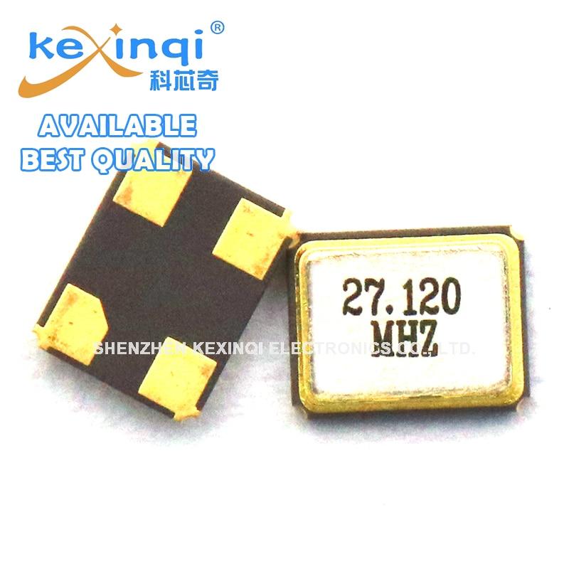 

5 шт. пассивный кварцевый генератор-резонатор 3225 27,12 МГц 10PPM 10PF 3,2*2,5 мм 4-контактный