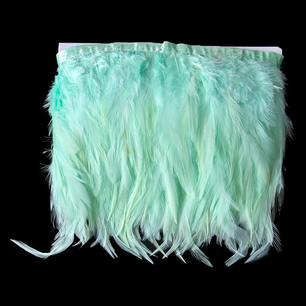 1Meter Fluffy Chicken Feather Trim 8-13cm for Wedding Clothing Dress Decoration Rooster Feather Ribbon Sewing Accessories
