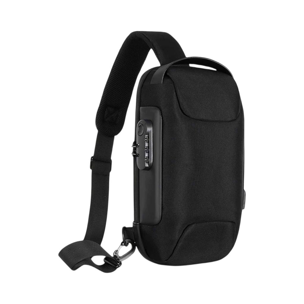 Oxford Cloth Crossbody Bag – -Theft Messenger Backpack with Password Lock, Scratch-Proof Travel Shoulder Bag,Lightweight Sport Sling Bag