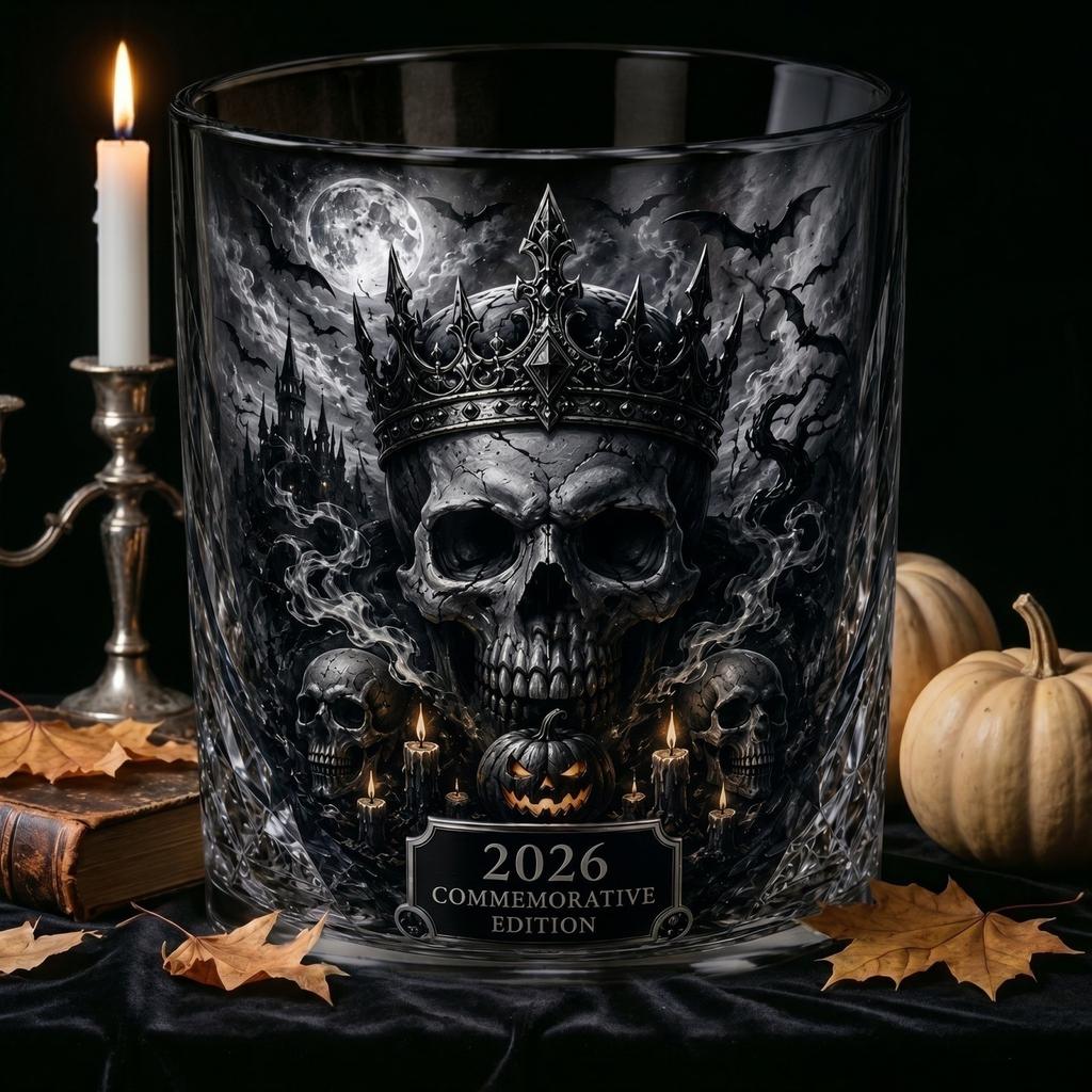 Glasses Halloween Theme Glass Tumblers for Adults Drinking