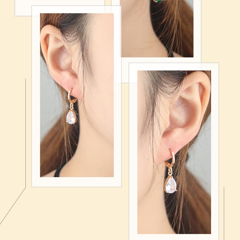Simple Ear Loop Earrings Ancients Water Drop Earrings Temperament Earrings