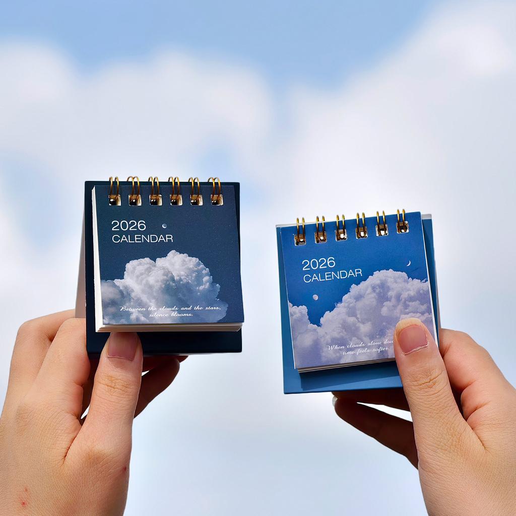 Mini Schreibtischkalender 2026 Dayday Starlight Serie Kreativer Landschaftskalender Studenten Notizen Schreibtischdekoration