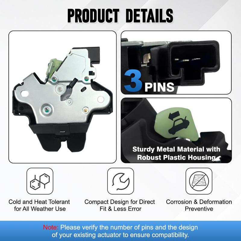 Car Tailgate Boot Trunk Door Lock Latch Actuator 3 P for Toyota Corolla 2015 2016 2017 2018  64610-02170 64610-02171