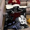 Gothic Dark Art Collage Flannel Blanket Warm Soft Halloween Christmas Couch Warm Cozy Decorative Decor Gift For All Season