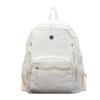Schoolbag Lightweight Japanese school bag Female solid color anti-splashing multi-pocket computer commuting backpack College students class travel 