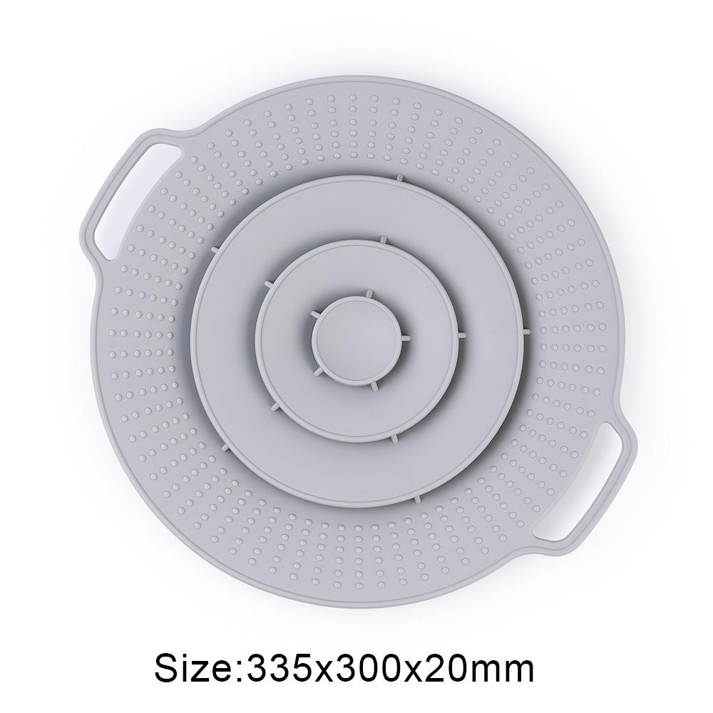 30cm Silicone Pot Lid Anti-Splash Anti-overflow Lid Reusable Spill Stopper Cover  Kitchen Gadgets
