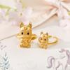 Porti 24k Gold 1g Carrot Horse Year Stone Ring