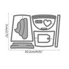 Fashion Cutting Dies Coffee Mug Embossing Stencils Template Moulds for Scrapbook