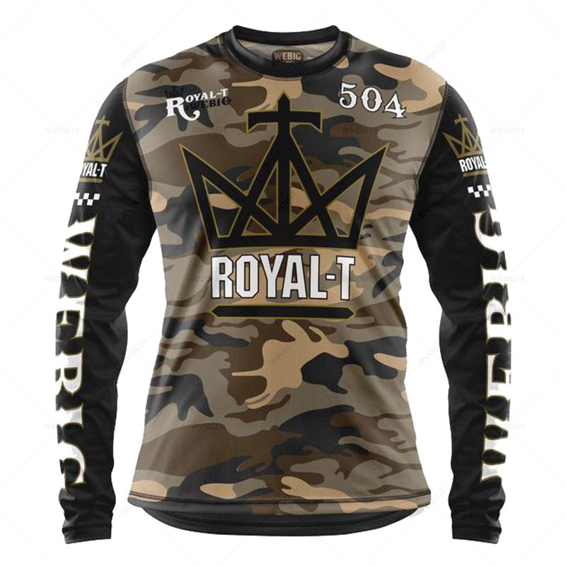 2023 Motorcycle Mountain Bike Jersey MTB Offroad Bicycle Locomotive Shirt Cross Country Enduro Camping Fishing Hunting Clothes