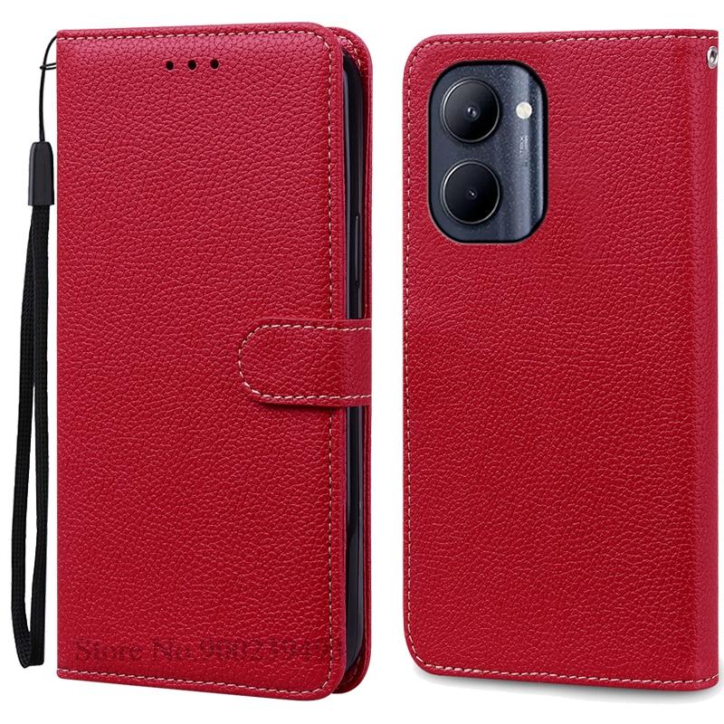 Für Realme C33 Hülle Leder Klapp-Brieftaschenhülle Für Realme C33 Hülle Handyhülle Brieftasche Buch Coque Fundas Shell